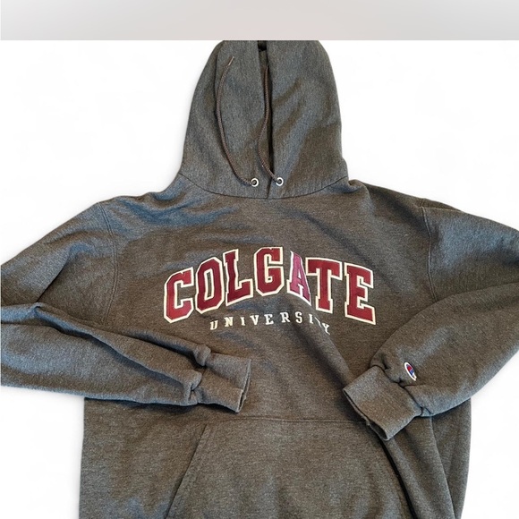 Champion Dark Gray Colgate University Hoodie - Picture 1 of 3